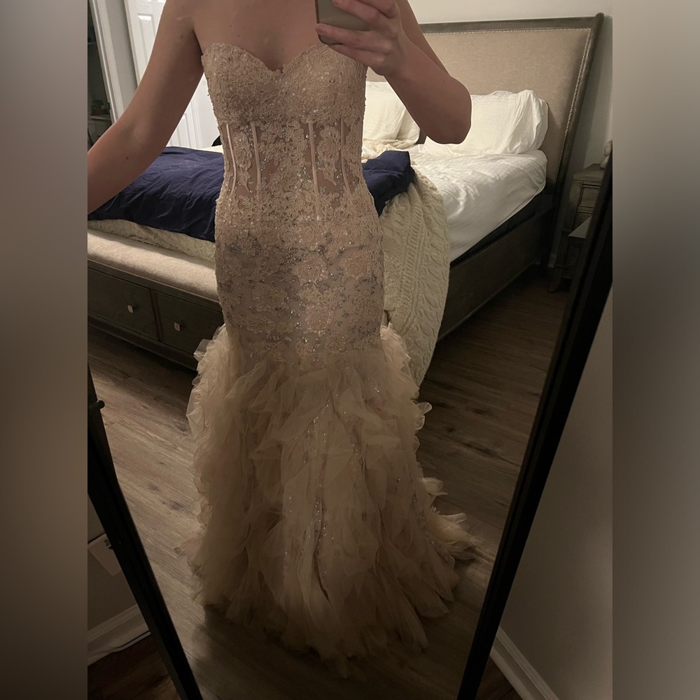 Light Pink Cache Formal Dress